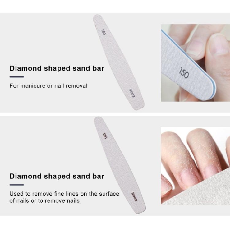 6 Pcs Sanding Files Set Nails Files and Buffers Double Sided Gels Nails Files Emery Boards for Nails Polishing