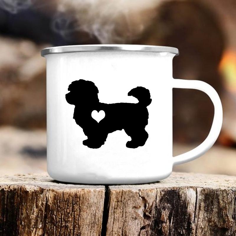 Cute Dog Printed Mugs Creative Coffee Tea Water Cup Original Breakfast Cups to Sublimate Camping Mug Beer Cupshe Drinkware Funny