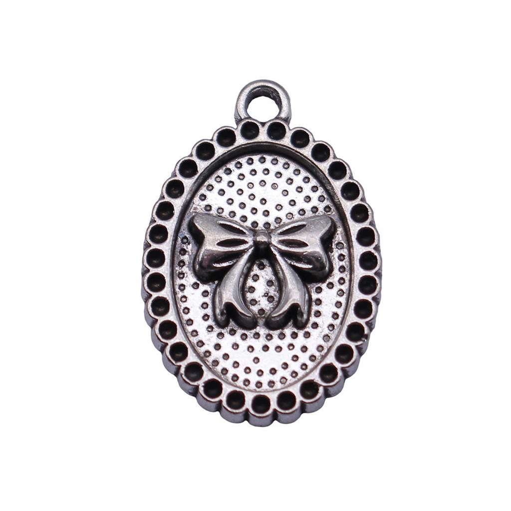 Pendants Bow With Crown Charms For Princess Themed Jewelry Making Alloy