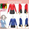 Stagione Estiva 2023 Costume Cosplay Musicale di Heather Blu e Rosso