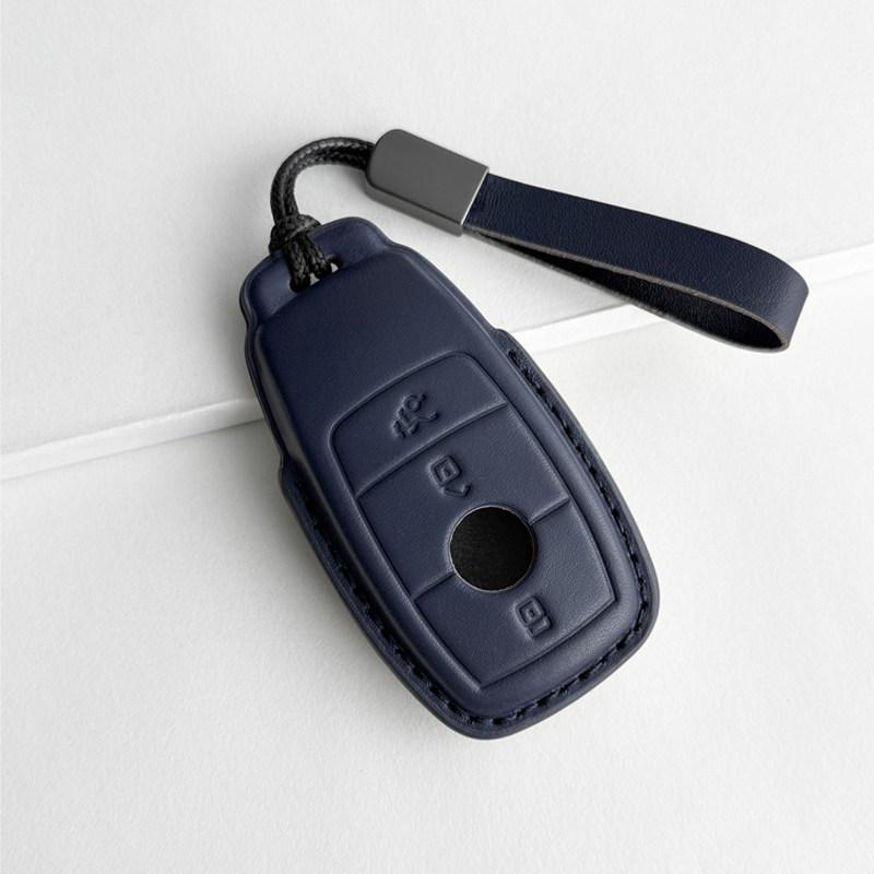 Genuine Leather Key Cover for New Mercedes C200L GLC260L A180L E300L