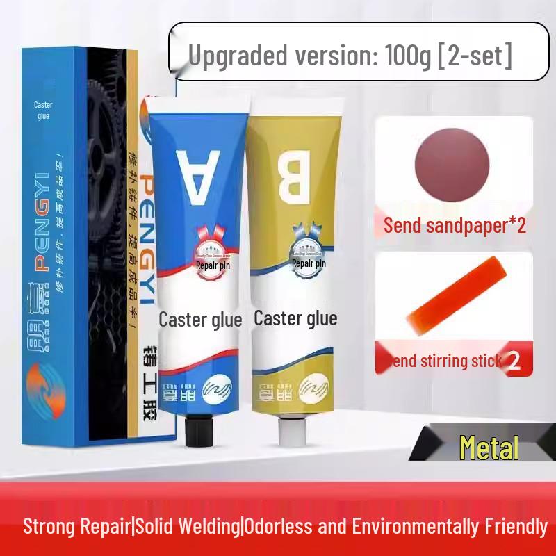 High-Temperature Resistant Universal Adhesive - Super Glue for Welding, Casting, and Leak Repair.