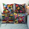 Mandala Flower Pillow Covers Square, Decorative Throw Cushion Cases For Home Decor Living Room Sofa Bedroom Pillowcase
