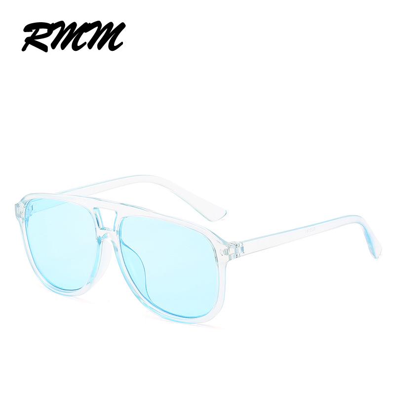 

Солнцезащитные очки унисекс в большой оправе, квадратные солнцезащитные очки, евроамериканские, двойная переносица, прозрачные очки для синий