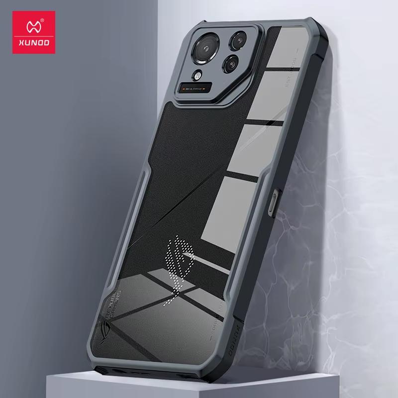 

Для Asus ROG8 ROG9 ROG Phone 8 9 Pro Чехол XUNDD Чехол Подушка безопасности Защитный бампер Прозрачная крышка для телефона For Asus ROG Phone 9 Pro чёрный