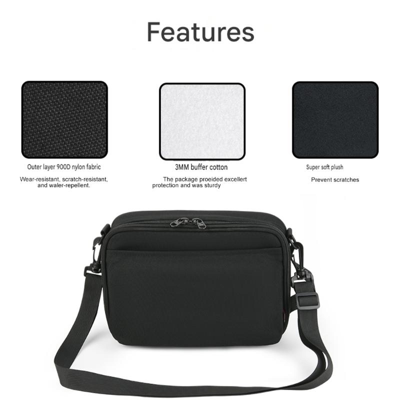 Guitar Effects Pedal Carry Case for Mooer GE100,G1X FOUR,Flatsons KMF1,Padded Nylon Shell, Front Pocket, Double Zippers Closures Adjustable Shoulder