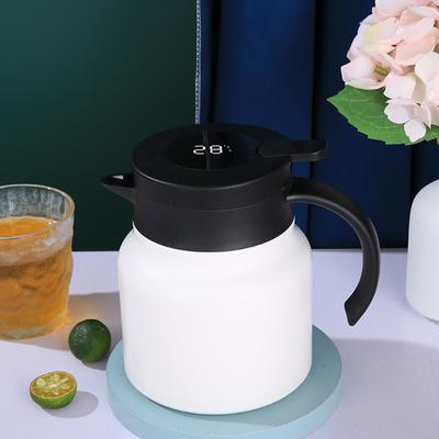 New Temperature Display Braised Teapot Large Capacity Stainless Steel Thermal Pot Household Tea Separation Teapot with Handle