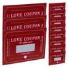 20 Sheets Valentine's Day Scratch Card Date Cards Coupon Kids Couple Paper Cute for Couples