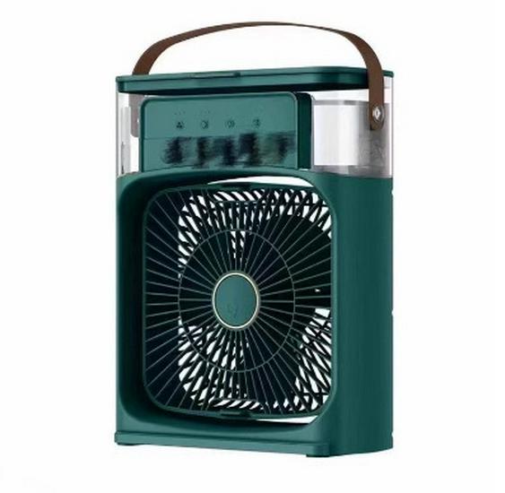 Compact Multi-functional USB Fan with 5-Hole Spray Cooling and Humidifier for Dorm and Office