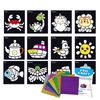 12Pcs DIY Cartoon Magic Transfer Painting Crafts for Kid Crafts Creative Drawing Educational Learning Art School Supplies