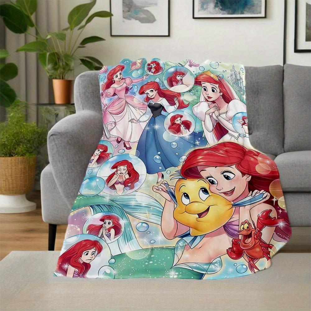 1pc, Princess Ariel Blanket Soft Throw for Outdoor Blankets, Gift Idea, Living Room, Travel, Camping