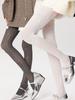 Spring Knitted Striped Tights Women Sexy Hollow Out See Through Pantyhose Y2k Streetwear Womens Stocking For Casual