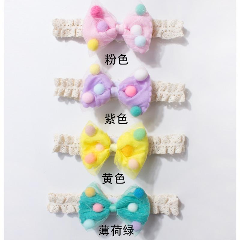 New baby lace headband, cute bow baby fontanelle headdress, children's jewelry