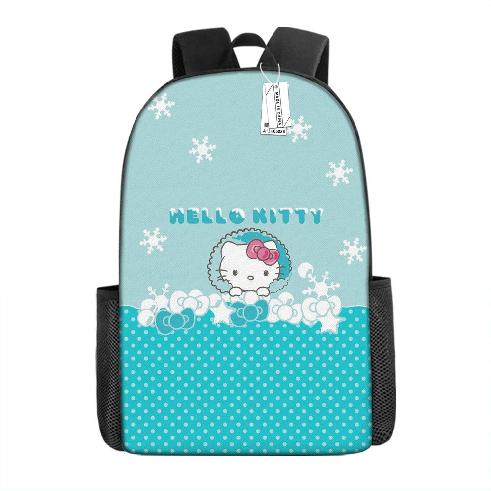 Hello Kitty Cartoon Backpack Ello Kitty Schoolbag Digital Printing Backpack