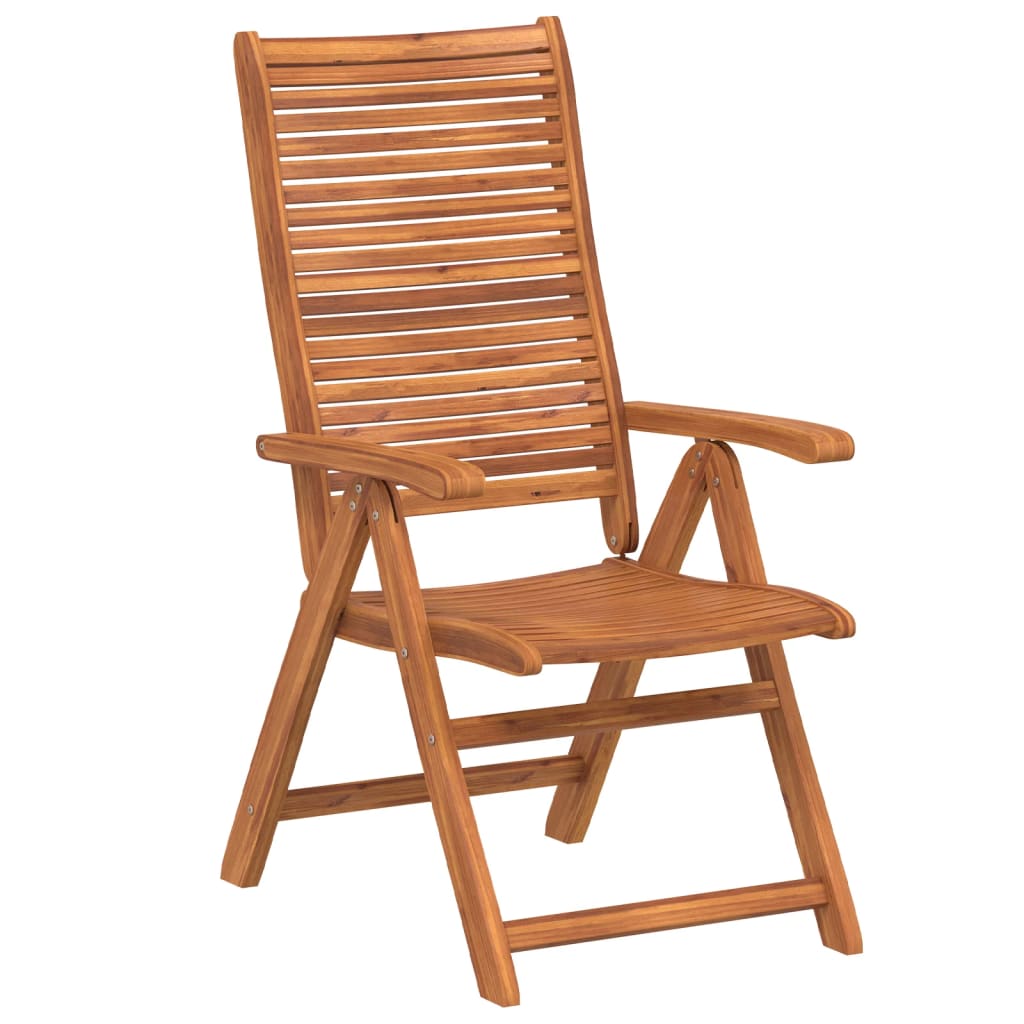 Garden Chairs 6 pcs Adjustable 56 x 72 x 107 cm Solid Acacia Wood