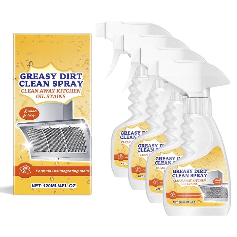 Professional Grease Remover Kitchen Degreaser Sprays MultiSurface Foam Cleaner For Kitchen Appliances Oven Stove Stubborn