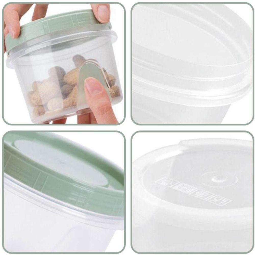 With Lids Grains Storage Jar Plastic Food Storage Containers  Refrigerator