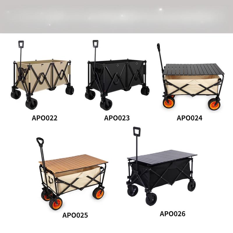 Deluxe Electric Folding Camping Cart with Tank Wheels