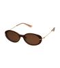 Heonteoaiweeo [Woman] Round Combination Clip-On Sunglasses - Brown Htb27