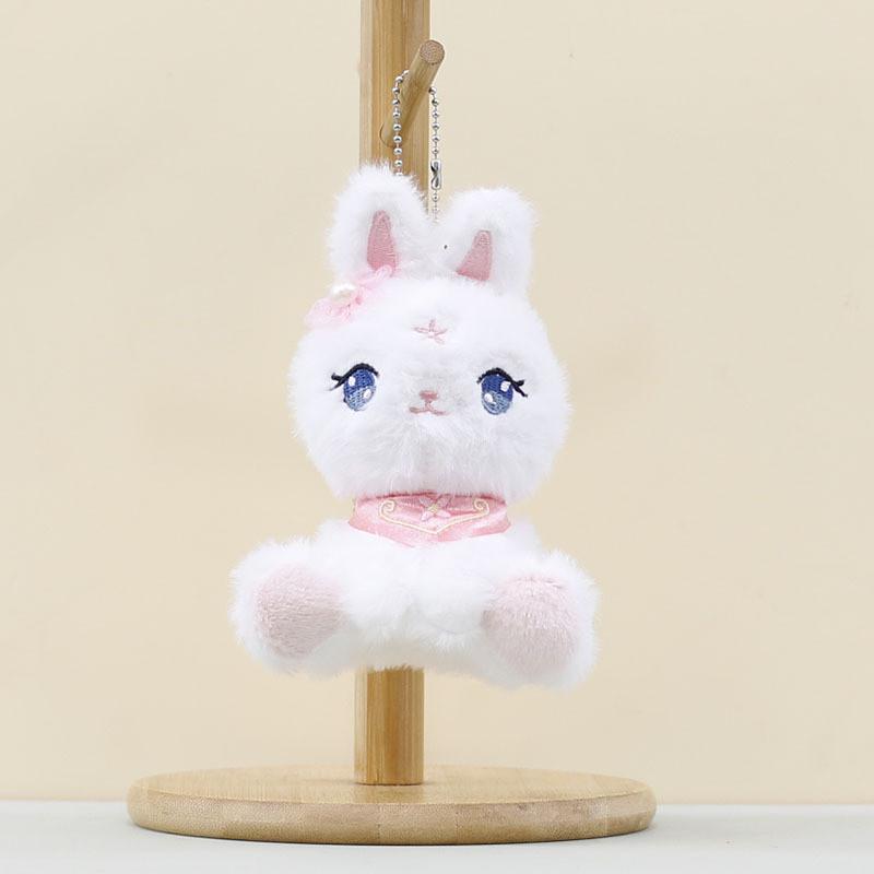 Plush Soft Rabbit Toy With Pp Cotton Filling For Decor And Gifts Keychain Doll