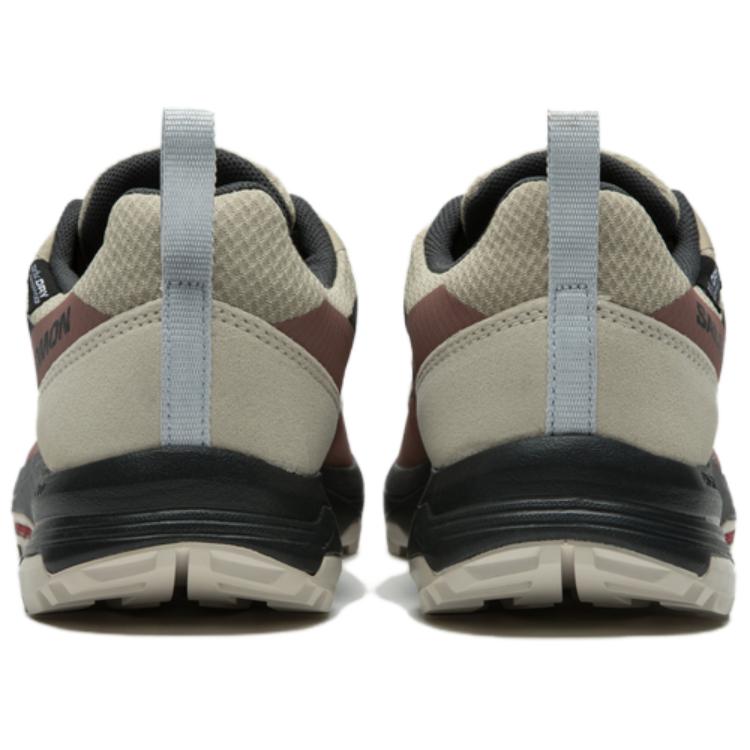 Salomon Saliba WP Comfortable Stylish Waterproof Breathable Lightweight Grip Low-Top Hiking Shoes Women Hiking Shoes Brown Black 491031