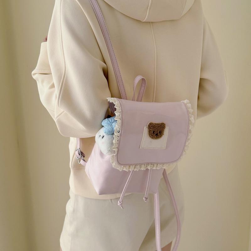 Schoolbag1011 Summer New Fashion Commuter Class School Bag Large Capacity Bear Backpack Cute Girls Backpack Women