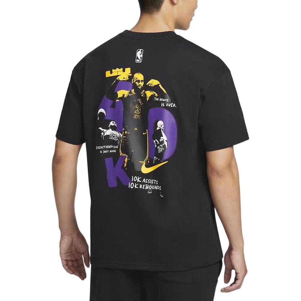 Nike T Shirts Men's Black Crew Neck Moderate Straight Fit HV4688-010