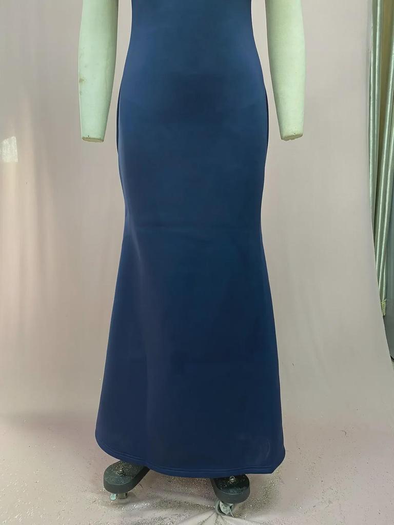 2025 Elegantní dámské dlouhé šaty velkých velikostí s jedním ramenem pro družičky a formální události