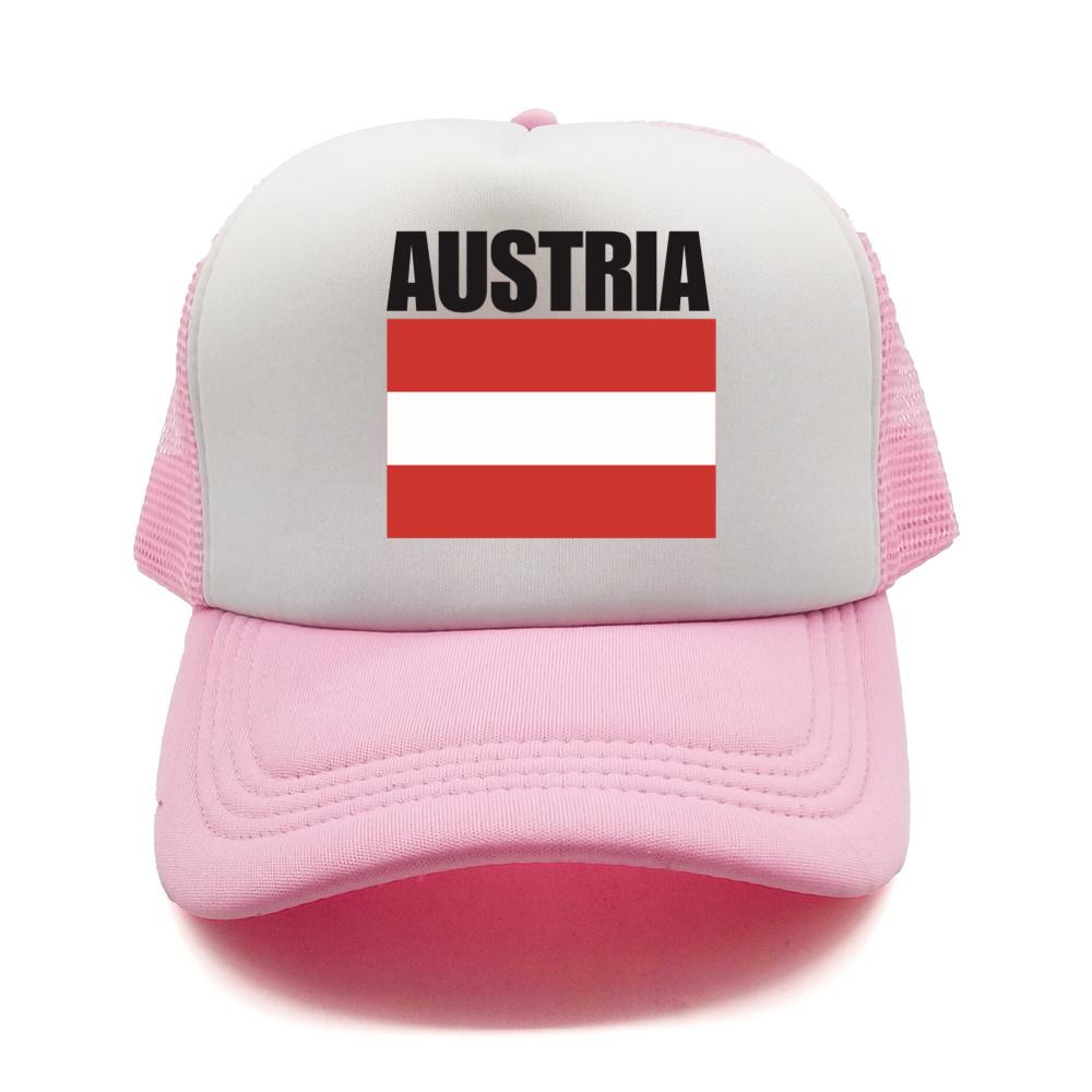 Cappellino da Baseball Bandiera Austriaca Fresco Estivo Unisex Rete Traspirante Cappello per Fan del Paese Cappellino Trucker Unisex Cappellini in Rete Traspirante per Esterno