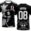 Summer Men's 3D Printed Crew Neck Football T-Shirt