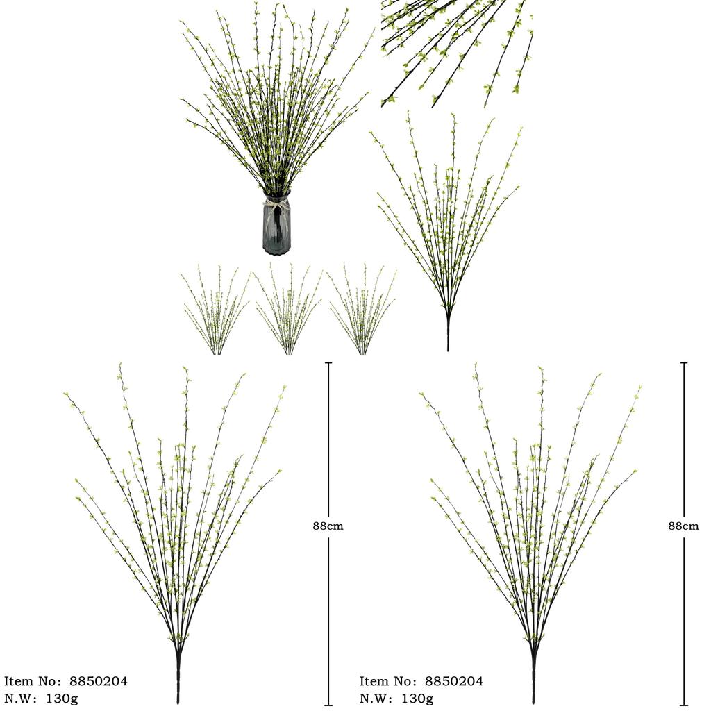 Realistic Plastic Dry Flower Branches For Wedding Decorations And Outdoor Arrangements
