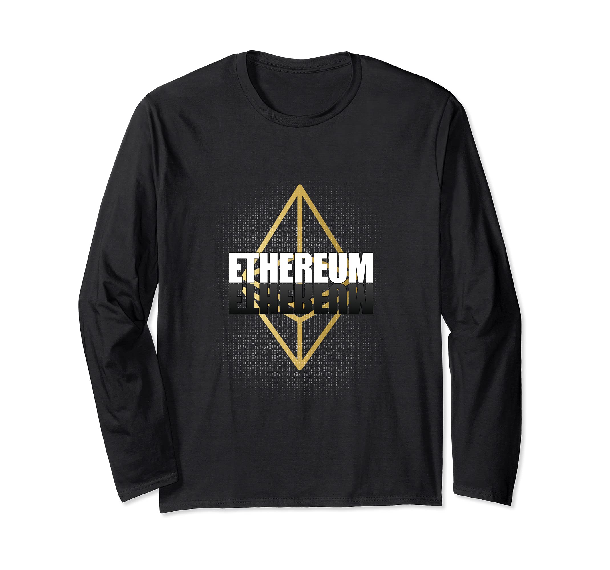 Ethereum ETH Hoddle Cryptocurrency Trader Coin Investor Ether Long Sleeve T-Shirt