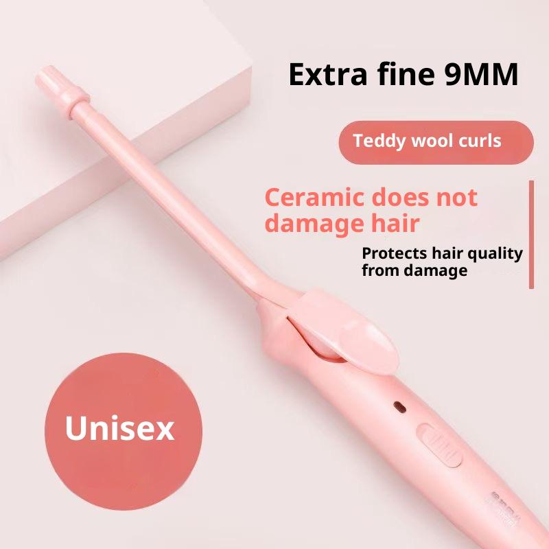 Mini Hair Curling Iron 9Mm Curler Wand Professional Curly Tongs Ceramic Electric Salon Styling Tool Small Crimping Iron Curler