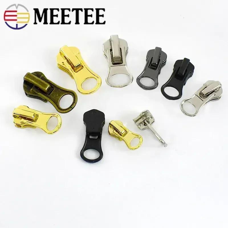 5/10/20Pcs 3# 5# 8# Zipper Slider for Metal Zippers Tapes Decorative Zips Head Pull Repair Kits DIY Garment Sewing Accessories