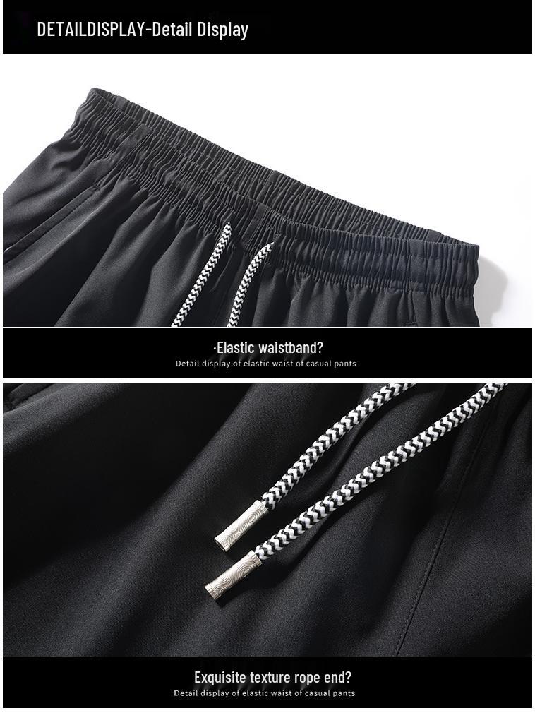 Men's Quick-Dry Ice Silk Casual Shorts - Versatile Summer Fashion for All Ages