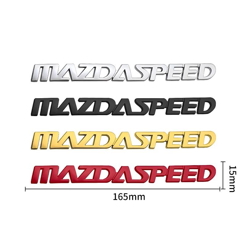 3D Metal Car Sticker MS MAZDASPEED Logo Emblem Decal For Mazda 2 3 5 6 CX-5 CX-7 323 Axela Atenza Auto Body Rear Trunk Styling