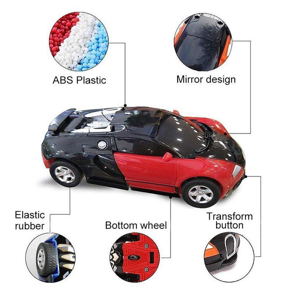 Deformation Transformer Car One-Step Car Robot Vehicle Model Action Figures Toy Transform Car for Kids
