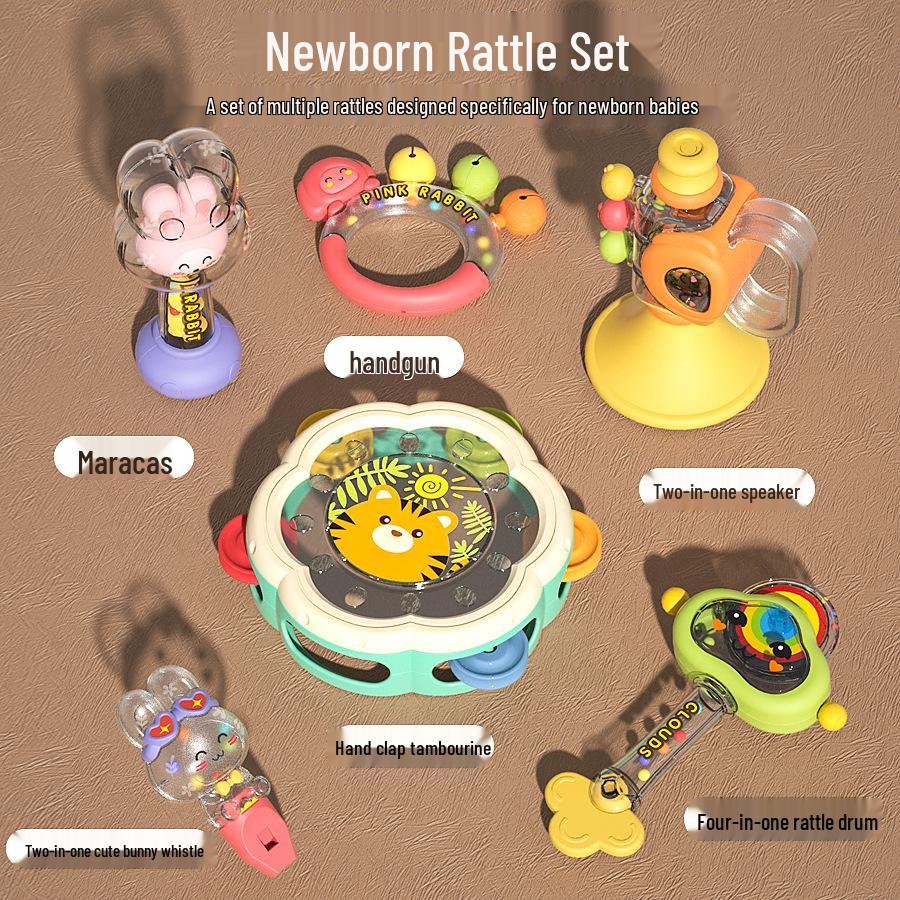 

Детский ручной барабан, тамбурин и погремушка для младенцев