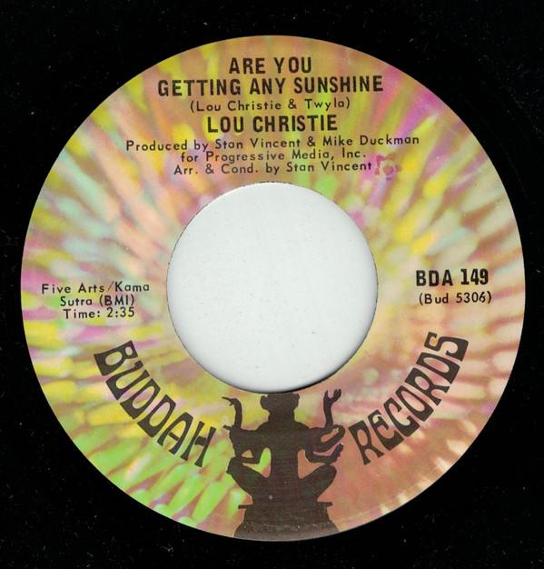 

7inch Record LOU CHRISTIE - Are You Getting Any Sunshine / It BDA149 Buddah Records 1969 US Rock Used