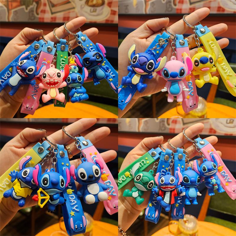 Internet-Berühmtheit Cartoon-Puppe Schlüsselanhänger Taschenanhänger Studentenanhänger Niedlicher PVC-Schlüsselanhänger Paar Auto Schmuck