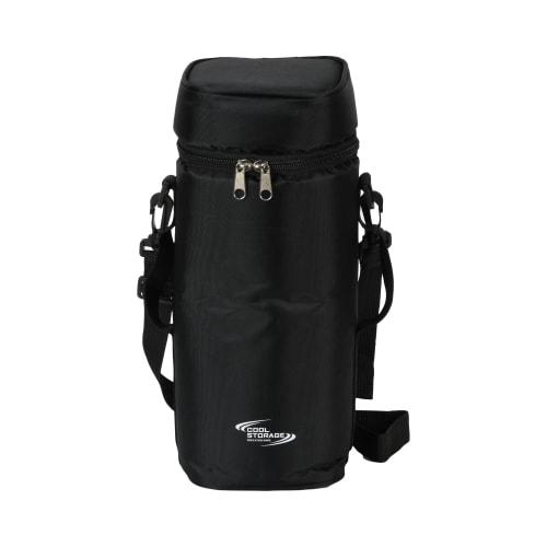 Pearl Metal Cool Storage Bag Cover Holder for 2L PET Bottles, Black, D-6650