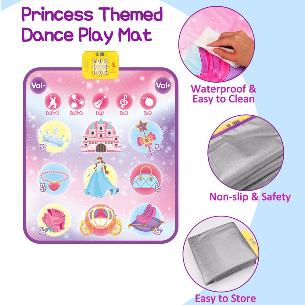 Dance Mat Electronic Dance Pad Multifunctional Piano Game Pad Outdoor Music Stepping Dance Mat Anti Slip Christmas