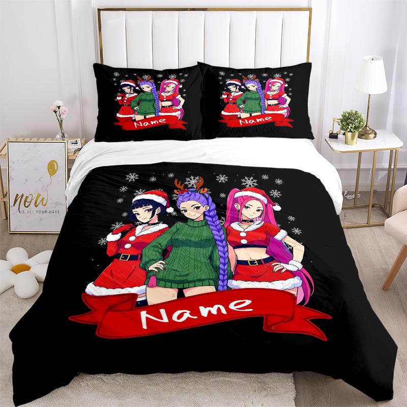 Custom Textile Fantasy Heroes Bedding 3 Piece Set HD Print Duvet Cover Pillowcases for Teens Adult Bedroom Decoration
