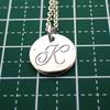 [Used] TIFFANY/Tiffany 925 Initial/K Pendant/Necklace/j18-1