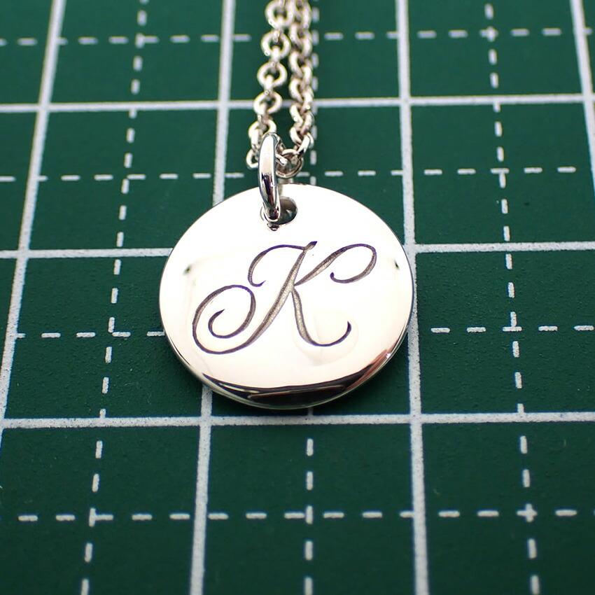 [Used] TIFFANY/Tiffany 925 Initial/K Pendant/Necklace/j18-1