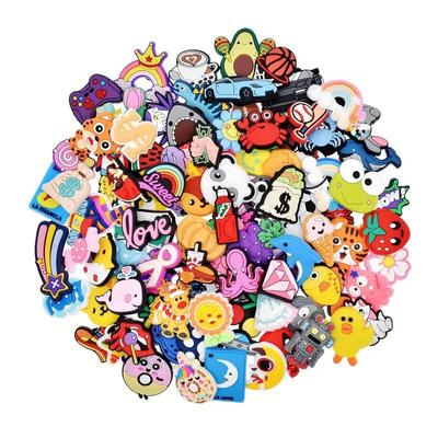 100Pcs Cool PVC Shoe Charms for Shoe Decorations