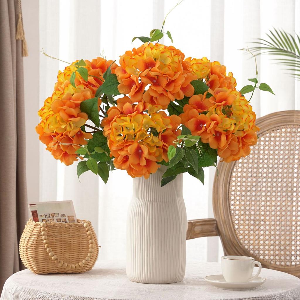 Silk Artificial Flowers Hydrangea garden Wedding bridal bouquet Home Vase Christmas Festival Party DIY gift Decoration Hot sales