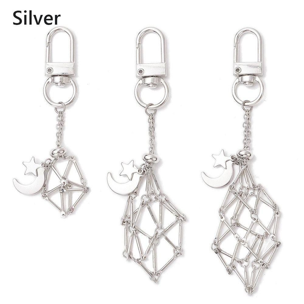 Stone Lover Gift Stainless Steel Keychain Silver Color Handbag Keyring New Design Car Keyring