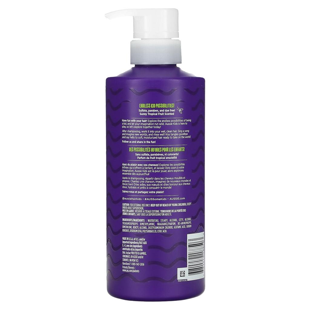 Aussie Kids, Moist Conditioner, Sunny Tropical Fruit Fragrance, 475 Ml (16 Fl Oz)