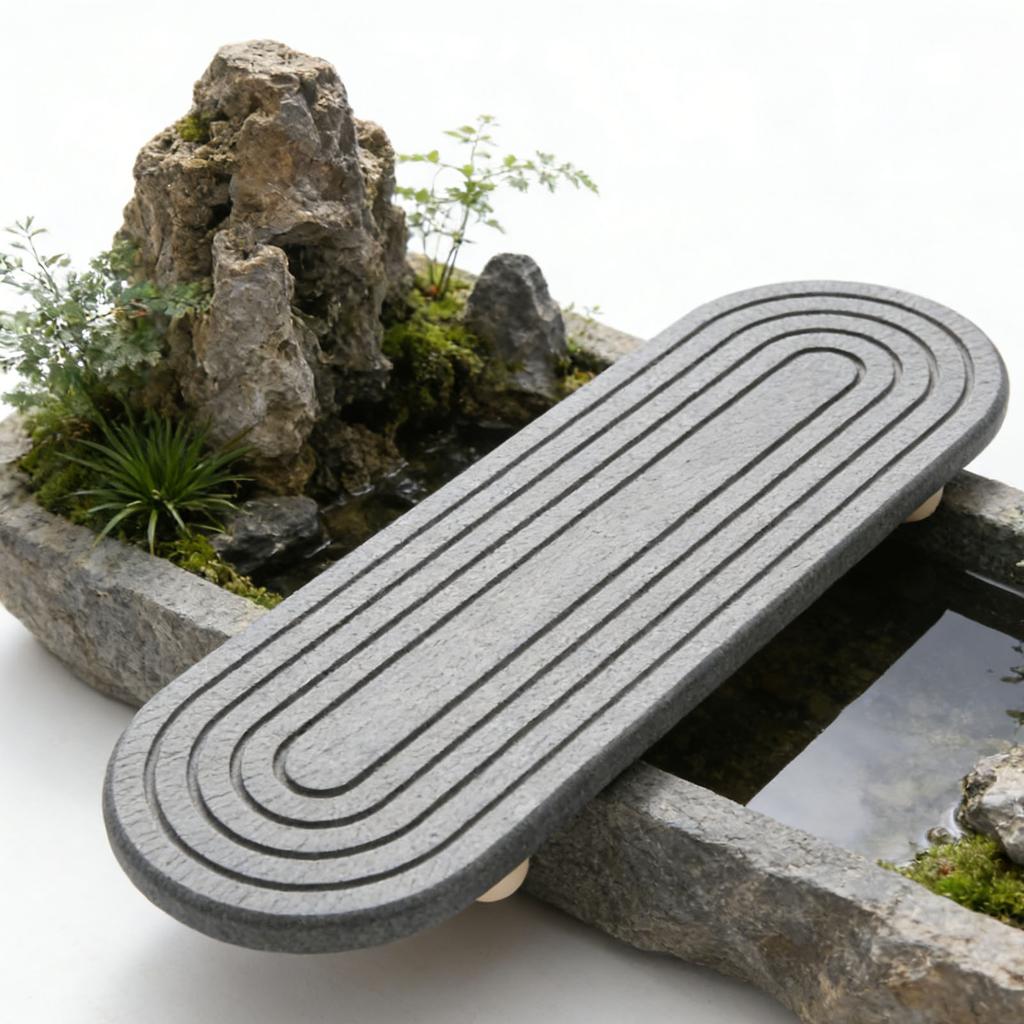 Water Absorbing Stone Tray for Sink Diatomite Quick Drying Stone Sink Tray for Kitchen Countertop Faucet